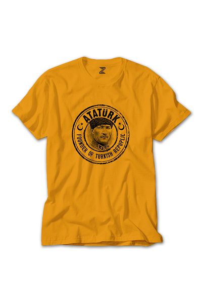 Z zepplin Ατατούρκ - Κίτρινο T-Shirt που αποκαλύπτει το τυρκανάρι μου