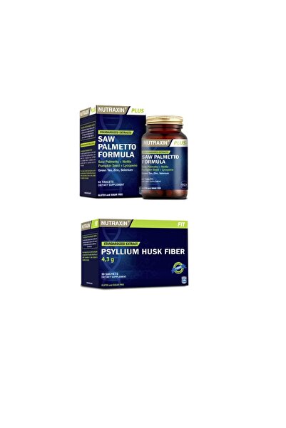 Nutraxin Saw Palmetto Formula 60 Tablet + Psyllium Husk Fiber 30 Saşe
