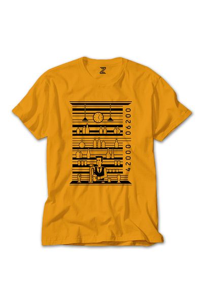 Z zepplin Κίτρινο μπλουζάκι Barcode Man