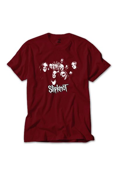 Z zepplin Червена тениска Slipknot Halloween