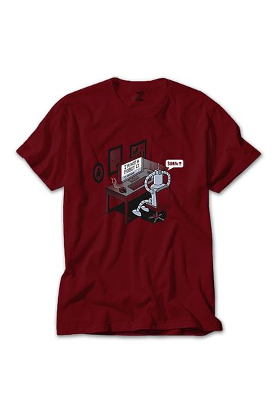 Z zepplin Im Not A Robot Red T-Shirt