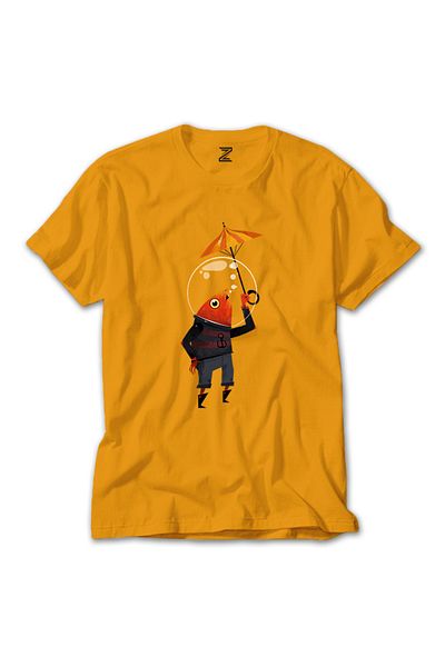 Z zepplin Fish On Water - Κίτρινο T-Shirt