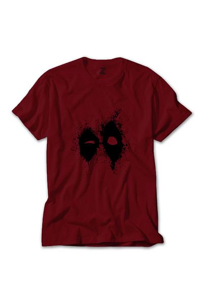 Z zepplin Κόκκινο T-shirt Deadpool Splat