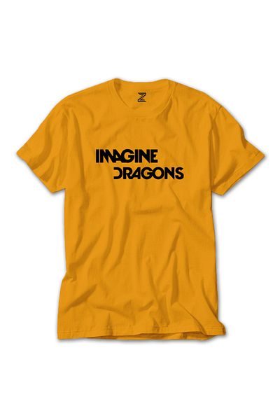 Z zepplin Κίτρινο T-shirt με λογότυπο Imagine Dragons