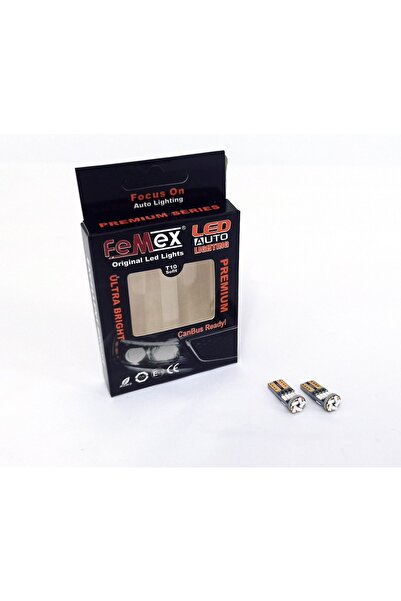 FEMEX Premium 15smd Mini T10 Led Ampul Parlak Kırmızı