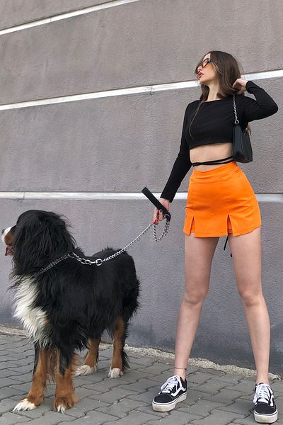 VAGGON Shorts - Orange - Hoher Bund