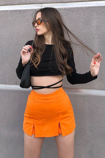 VAGGON Shorts - Orange - Hoher Bund