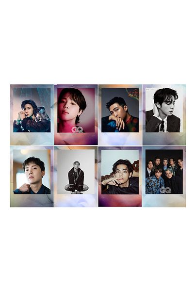 Güneş Kırtasiye All Members 8 Pieces Photo Card Set Bright Print