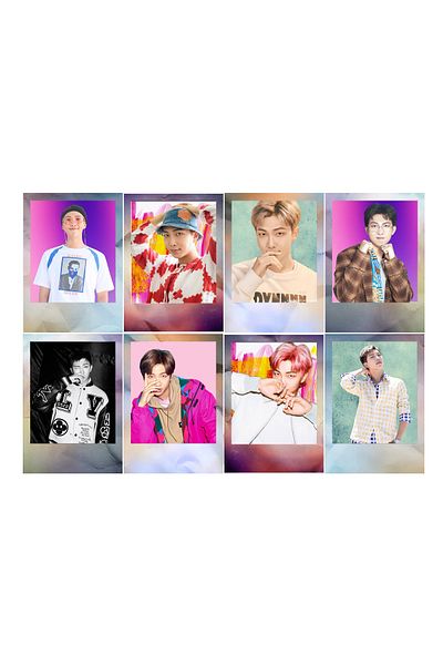 Güneş Kırtasiye Bts Rm 8 Pieces Photocard Set Bright Print