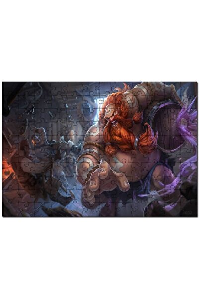 Cakapuzzle League Of Legends Gragas Görseli 255 Parça Puzzle Yapboz Mdf
