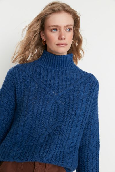 Trendyol Collection Sweater - Dark blue - Regular fit - Trendyol