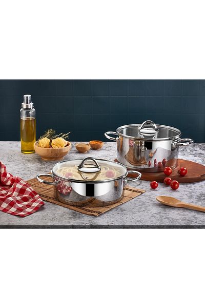 FALEZ Star 24 Cm Deep Steel Pot