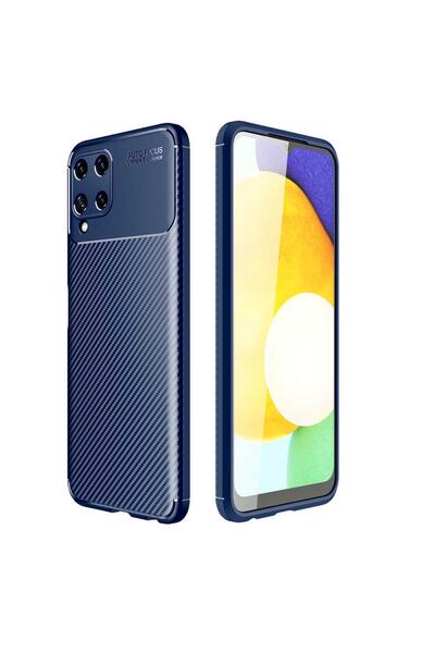 hzrteknoloji Case Carbon Design  Cover for Samsung Galaxy M32 Mobile Phone