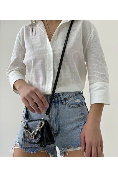 aleksandritbutik Aleksandrit Butik Aleksandrıt Pamuk Keten Oversıze Gömlek