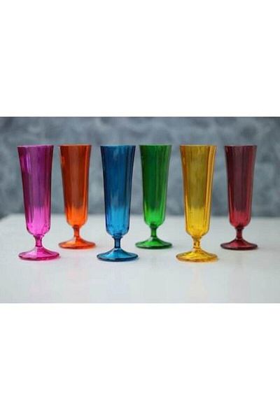 Porland Tradiation 6 Colored Coffee Water Glass