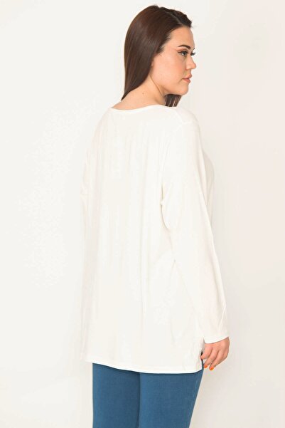 Şans Dámská tunika s velkým kostěným límcem s detailním bočním rozparkem 65n32652