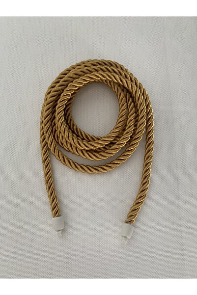 lovelyhome35 Snur de colectare pentru perdele dublu muștar (2,50 cm)