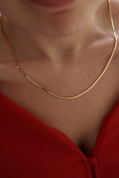 ALTINTAŞ KUYUMCULUK 50 cm Ezme Küp Altın Zincir