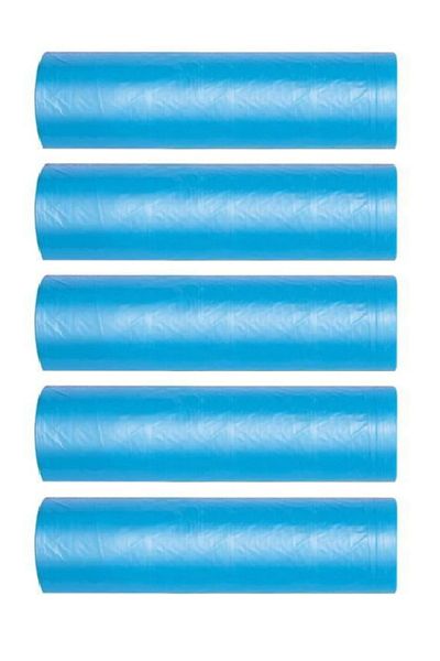 EYMARMARKET Blue Extra Thick J250 Jumbo Size Garbage Bag 80*110 cm 10 Rolls 5 Packs 50 Pieces