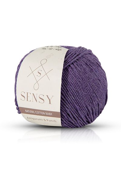 SENSY Premium Amigurumi Yarn Punch Baby Soft Cotton 50 gr Knitting Yarn Purple