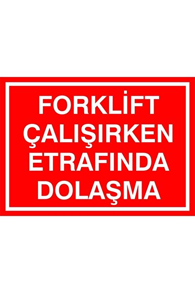 Smartad Forklift Around in Operation 25X35Cm Pvc