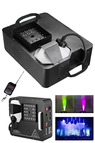 Quenlite Volcano-2500 Dmx Sis Makinası 2500 Watt Led Işıklı Ve Uzaktan Kumandalı