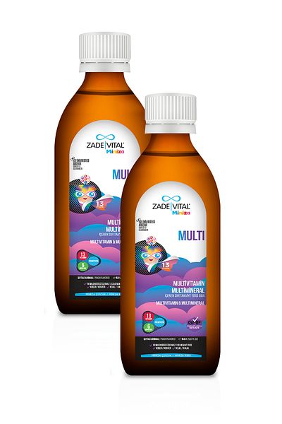 Zade Vital Miniza 300mlMultivitaminandMultimineral(2 Boxes)