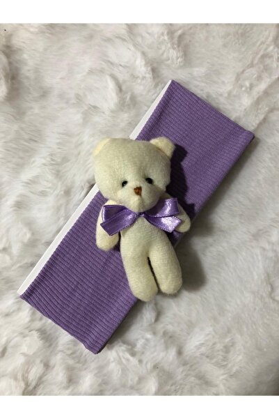 Portakal Bebek Large Girl's Bandana with Teddy Bear