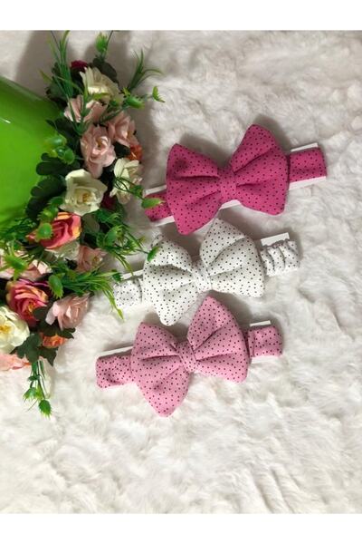 Portakal Bebek مجموعة باندانا على شكل فيونكة مكونة من 3 قطع