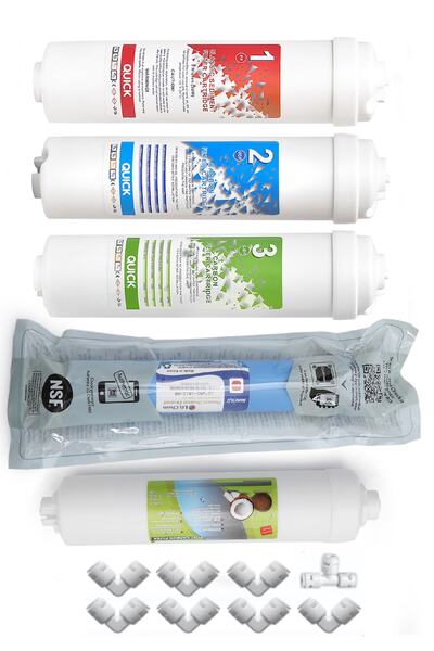 LEXUS WATER Lg Membranlı Kapalı Kasa Su Arıtma Cihazı Filtresi 5'li Filtre Seti