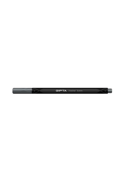 Gıpta Fineliner Pen 0.4 Mm - Cardboard Box - Triangle - Gray