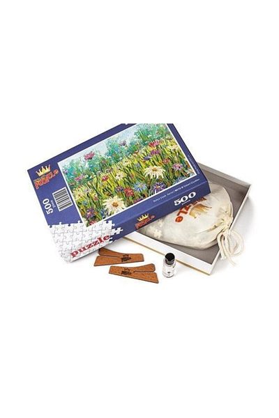 King Of Puzzle بازل خشبي على شكل زهور برية 500 قطعة (bc12-d)