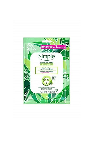 Simple Intensive Moisturizing Paper Mask 21 ml 1 Pack (1 X 21 ml)