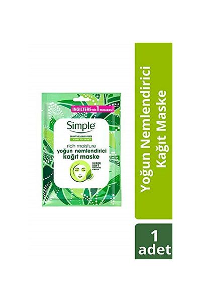Simple Intensive Moisturizing Paper Mask 21 ml 1 Pack (1 X 21 ml)