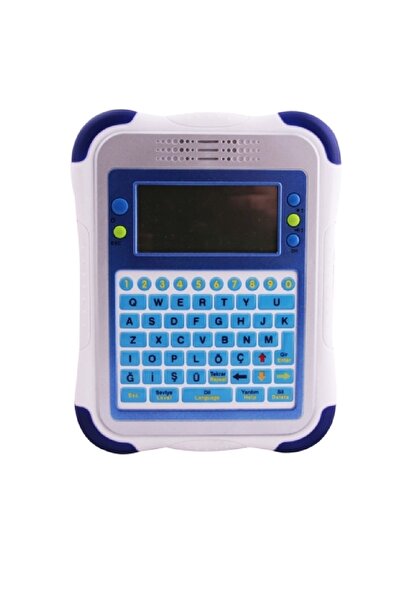 Vardem Eğitici Oyuncak Tablet Bilgisayar Ingilizce Türkçe Foksiyonlu 60 Fonksiyon Mavi