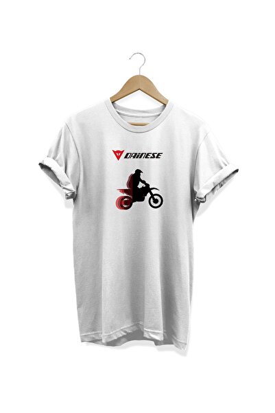 WİDİ Dainese Štampano bela T-shirt