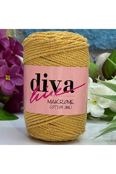 Diva İplik Diva Macrame Cotton Glitter 1974 Κάτω