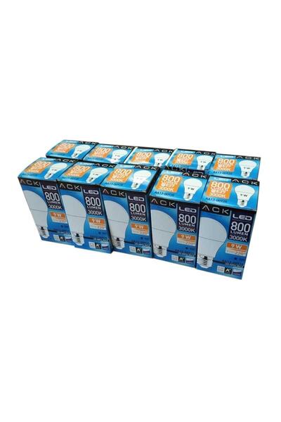 ACK Aa13-00920 10lu 9w E27 3000k Günışığı Led A60 Ampul