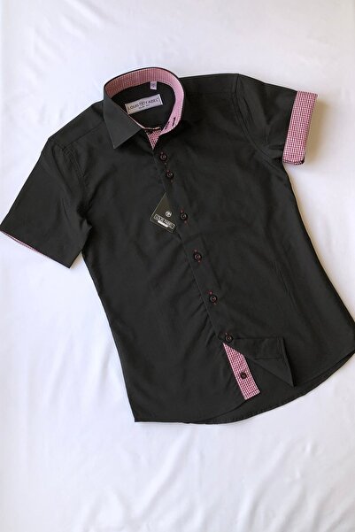 Louis Kids Pöti Checkered School Short Sleeve Children's Shirt