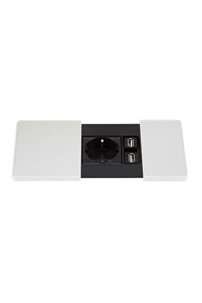 Hafele Versapad Priz Beyaz 1 Soket / 2 Usb