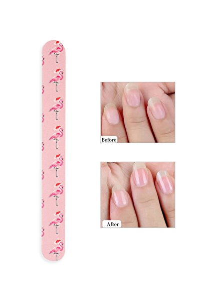 Ocean Kağıt Törpü, Manikür Ve Pedikür Için Çift Taraflı, Flamingo Desenli Kolay Uygulanabilir Törpü