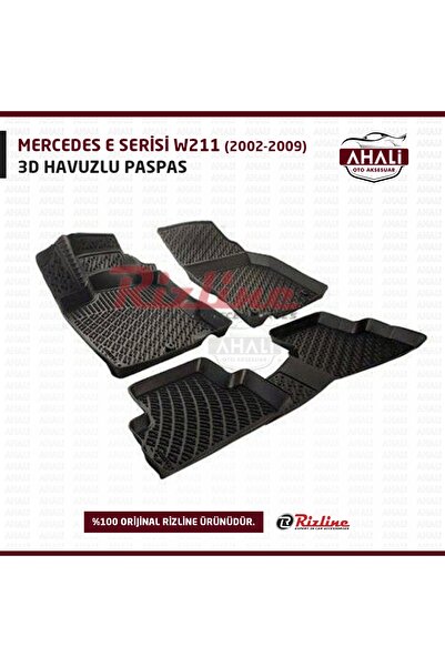 Rizline Mercedes E Serisi W211 2003-2009 Uyumlu 3d Havuzlu Paspas