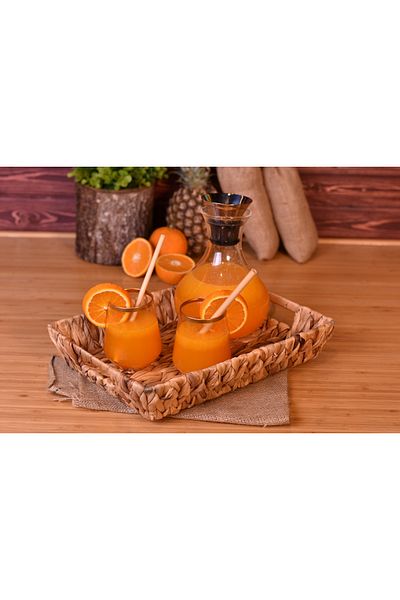 Bambum Tenen Wicker Tray Rectangular 33 cm