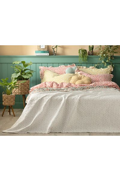 English Home Wild Forest King Size Κάλυμμα Διπλής Όψης 240x220 εκ. Ροζ