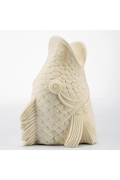 Missi Marin Ocean Kokulu Ekru Dik Balık Seramik Taş