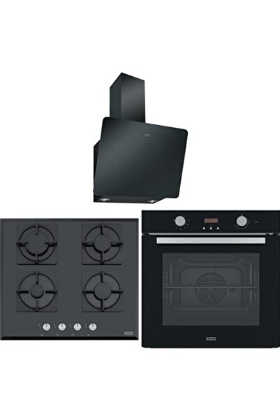 Franke Ankastre Set fhns 604 4g Bk C Ocak - Fsl 86 H Bk Fırın - Fpj 615 V Bk A Davlumbaz