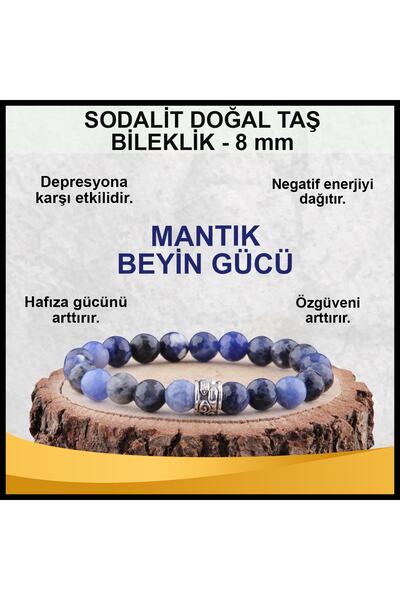 OSMANLI DEĞERLİ TAŞ سوار من الحجر الطبيعي المعتمد من سوداليت 8 ملم - B511