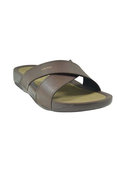 Ceyo 9877 Anatomical Men's Slippers - - Brown - 40