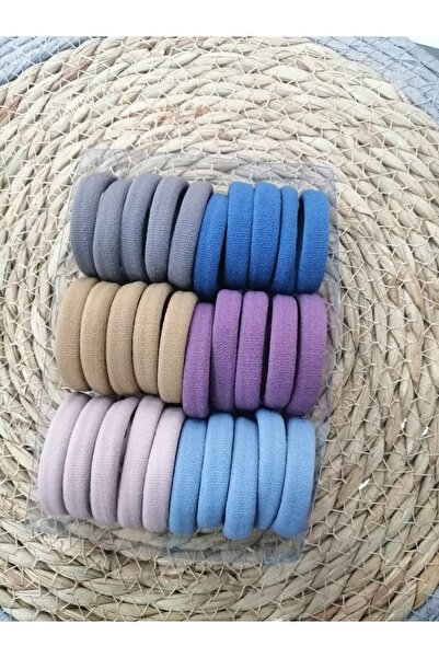 GÜLPEŞE 30 قطعة مشبك مطاطي للشعر بلون الباستيل