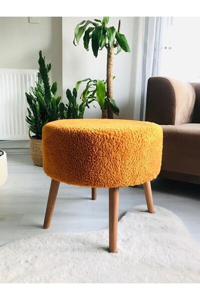 WEBPANYA Gürgen Ayaklı Puf Bench, Pofuduk Tabure Oturma Alanı Dekoratif Otura...